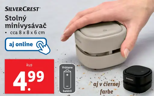 Silvercrest Stolný minivysávač