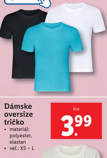 Esmara Dámske oversize tričko