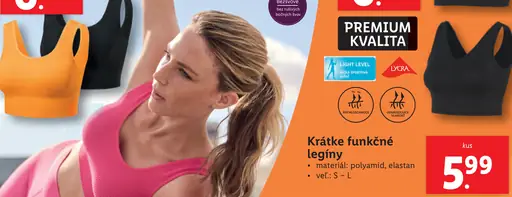 Crivit Krátke funkčné legíny