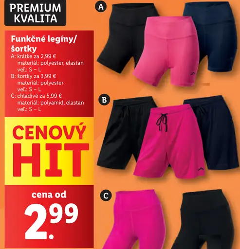 Funkčné legíny/šortky