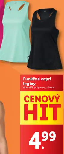 Funkčné capri legíny