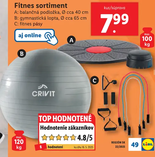 Crivit Gymnastická lopta