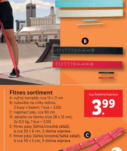 Crivit Fitnes pásy/kruhy