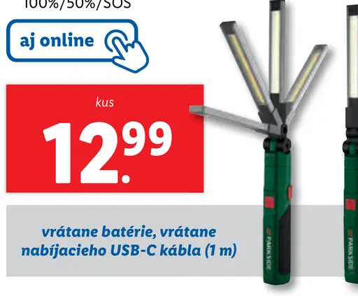 Parkside Multifunkčné LED svetlo 3 v 1