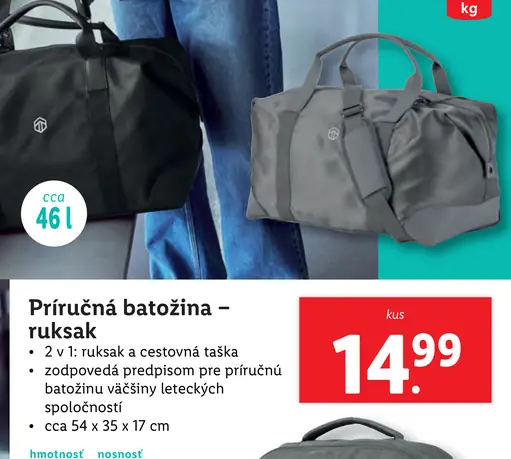 Topmove Príručná batožina-ruksak