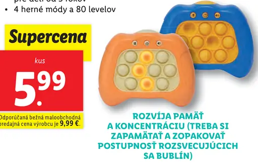 ToyTopic Elektronická postrehová hra Quick Pops