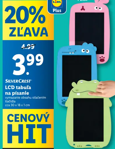SilverCrest LCD tabuľa na písanie