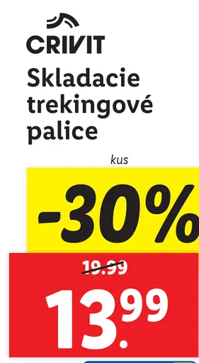 Crivit Skladacie trekingové palice