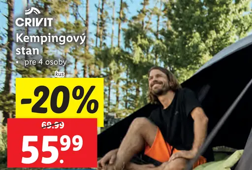 Crivit Kempingový stan