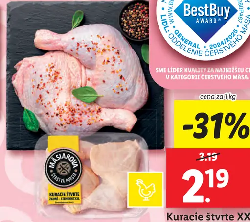 Kuracie štvrte XXL