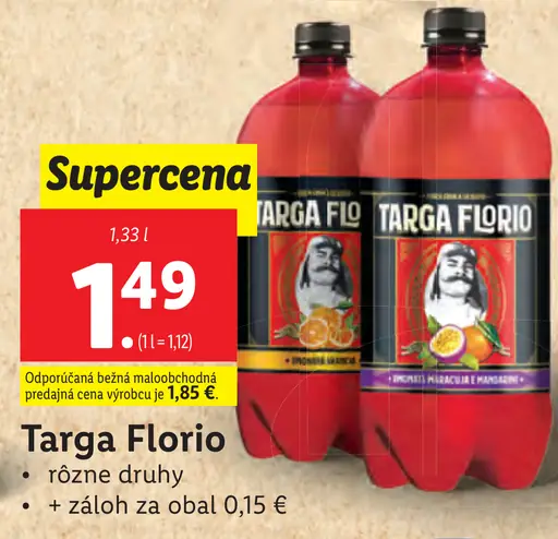Targa Florio rôzne druhy