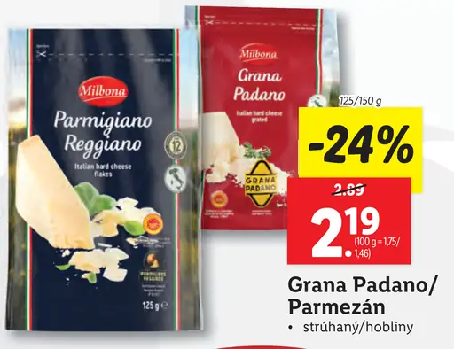 Milbona Grana Padano / Parmezán