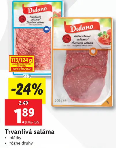 Dulano Delikatesná saláma