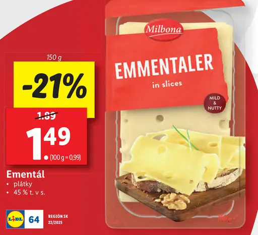 Milbona Ementál