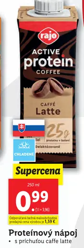 Rajo Proteínový nápoj Caffè Latte