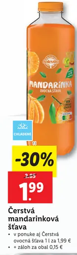 Solevita Čerstvá mandarinková šťava