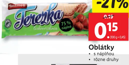 Oblátky s náplňou