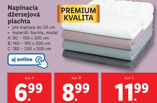 Napínacia džersejová plachta