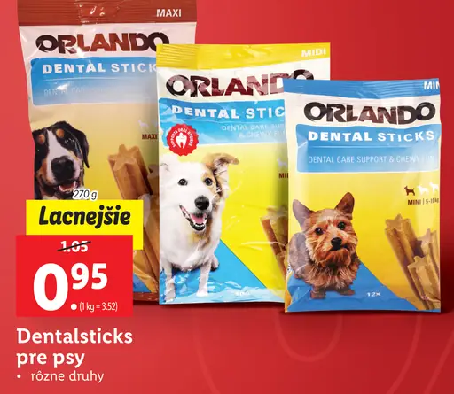 Orlando Dentalsticks pre psy