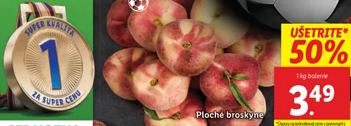 Ploché broskyne