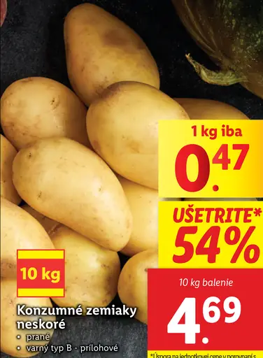 Konzumné zemiaky neskoré