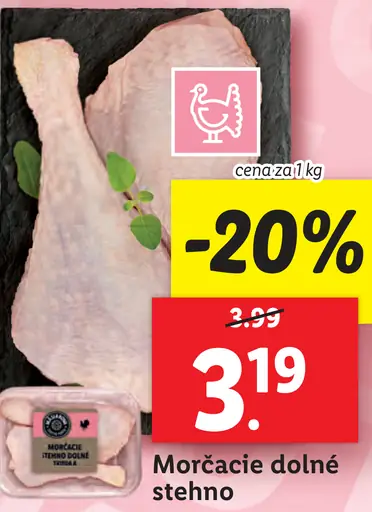 Morčacie dolné stehno