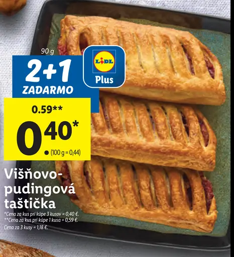 Višňovo-pudingová taštička