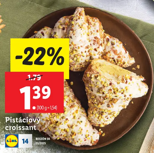 Pistáciový croissant