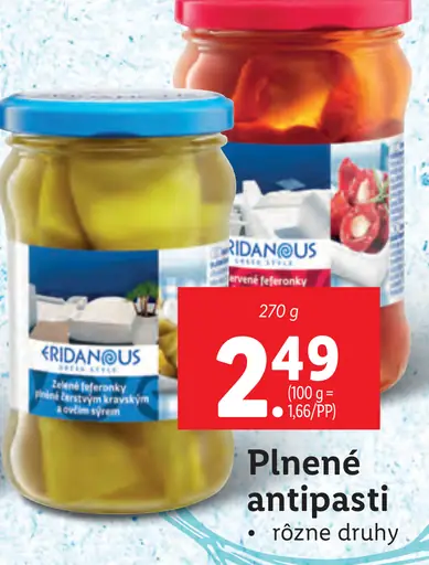 Eridanous Plnené antipasti