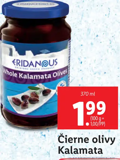 Eridanous Čierne olivy Kalamata