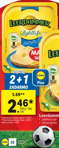 Leerdammer plátkový syr