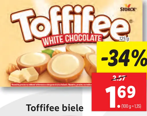 Toffifee biele