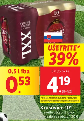 Krušovice plechovka