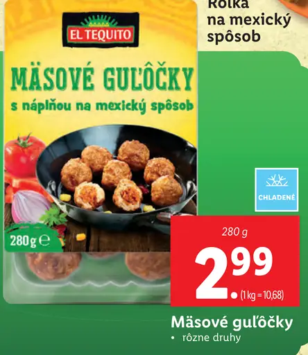 El Tequito Mäsové guľôčky
