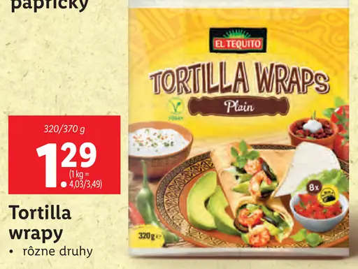 El Tequito Tortilla wrapy