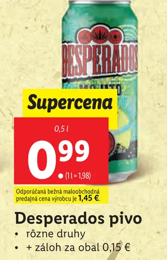 Desperados plechovka