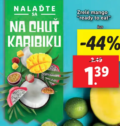 Zrelé mango "ready to eat"