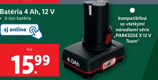 PARKSIDE Batéria 4 Ah, 12 V