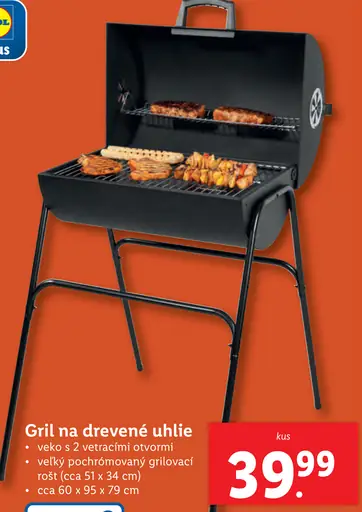 Gril na drevené uhlie