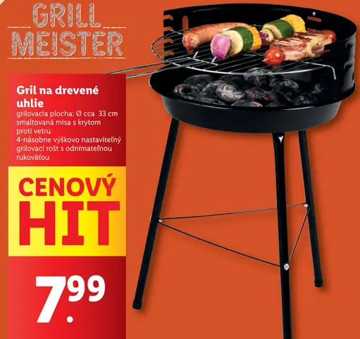 GrillMeister Gril na drevené uhlie