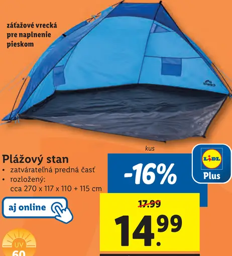 Crivit Plážový stan