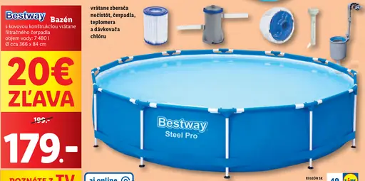 Bestway Bazén s kovovou konštrukciou