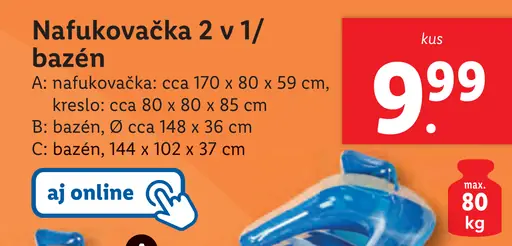 Nafukovačka 2 v 1 / bazén