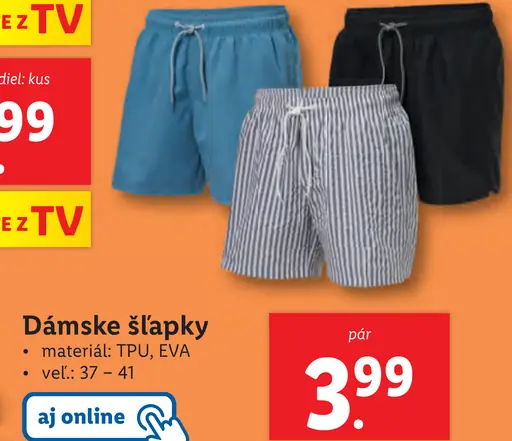 Dámske šľapky