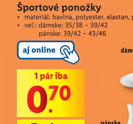 Športové ponožky pánske