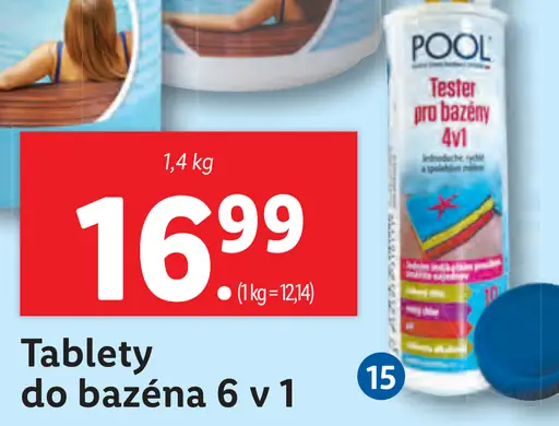 POOL Tablety do bazéna 6v1