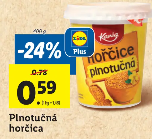 Kania Plnotučná horčica