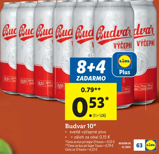 Budvar plechovka 10°