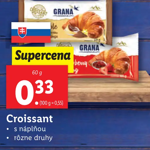 Croissant s náplňou