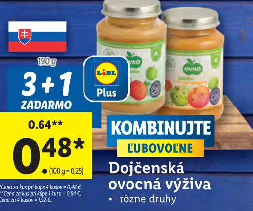 Dojčenská ovocná výživa